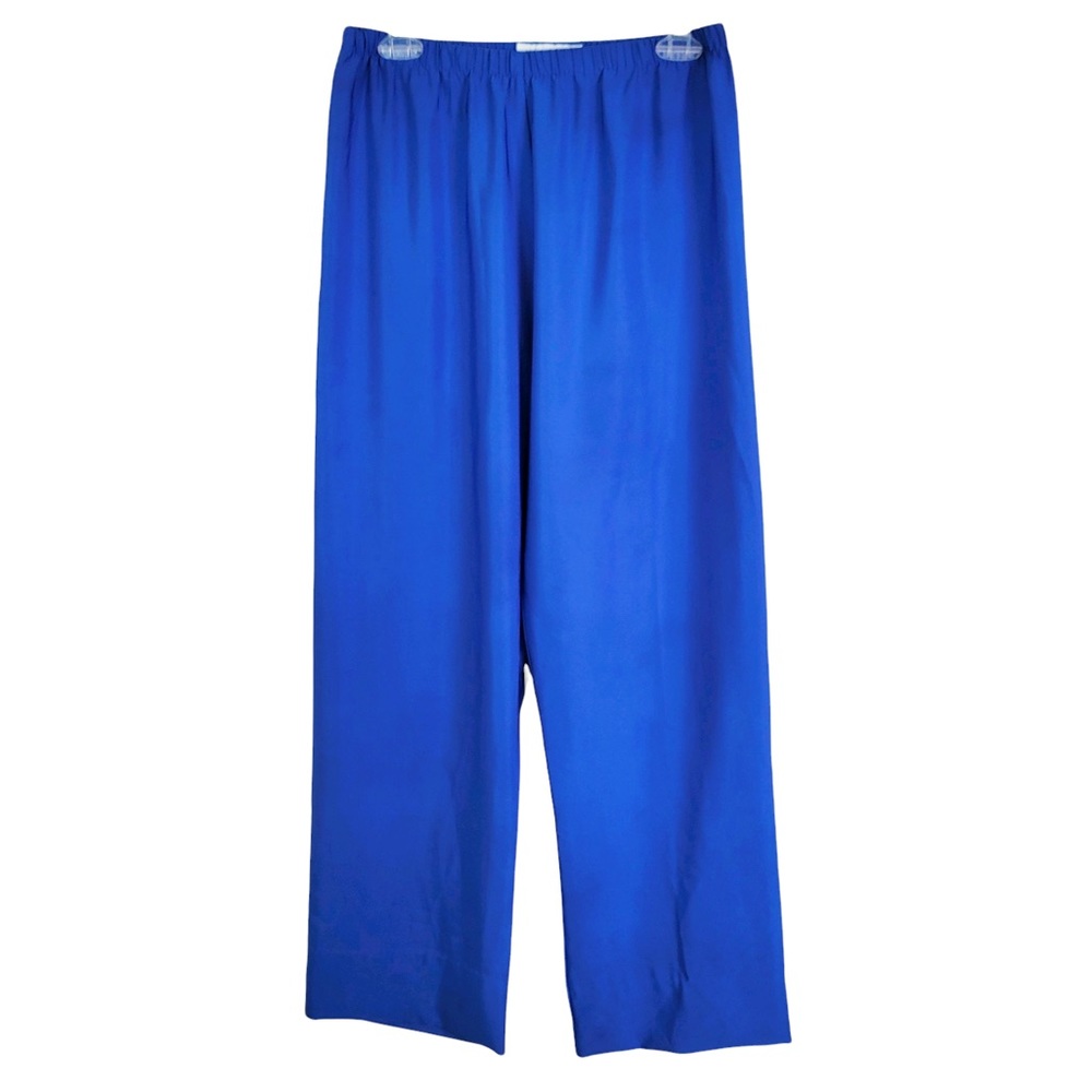 La Chemise Vintage High Waist Straight Leg Dress Slacks in Royal Blue Size M